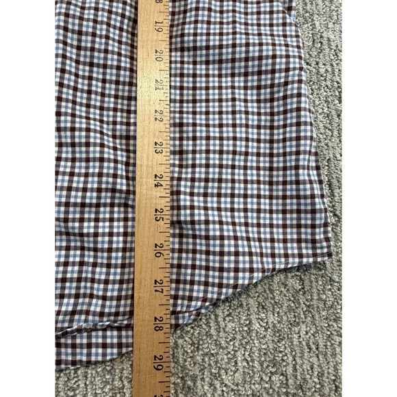 Polo Ralph Lauren Mens Button Up Shirt Blue Brown Plaid Long Sleeve XL Pony - Picture 7 of 8